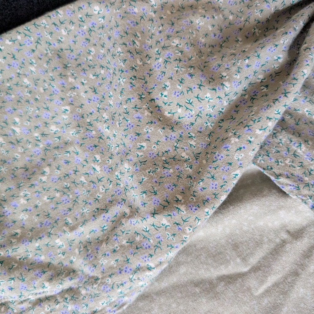 Brandy Melville Floral Genevieve Green Wrap Skirt One Size Clean Girl Coquette image 10